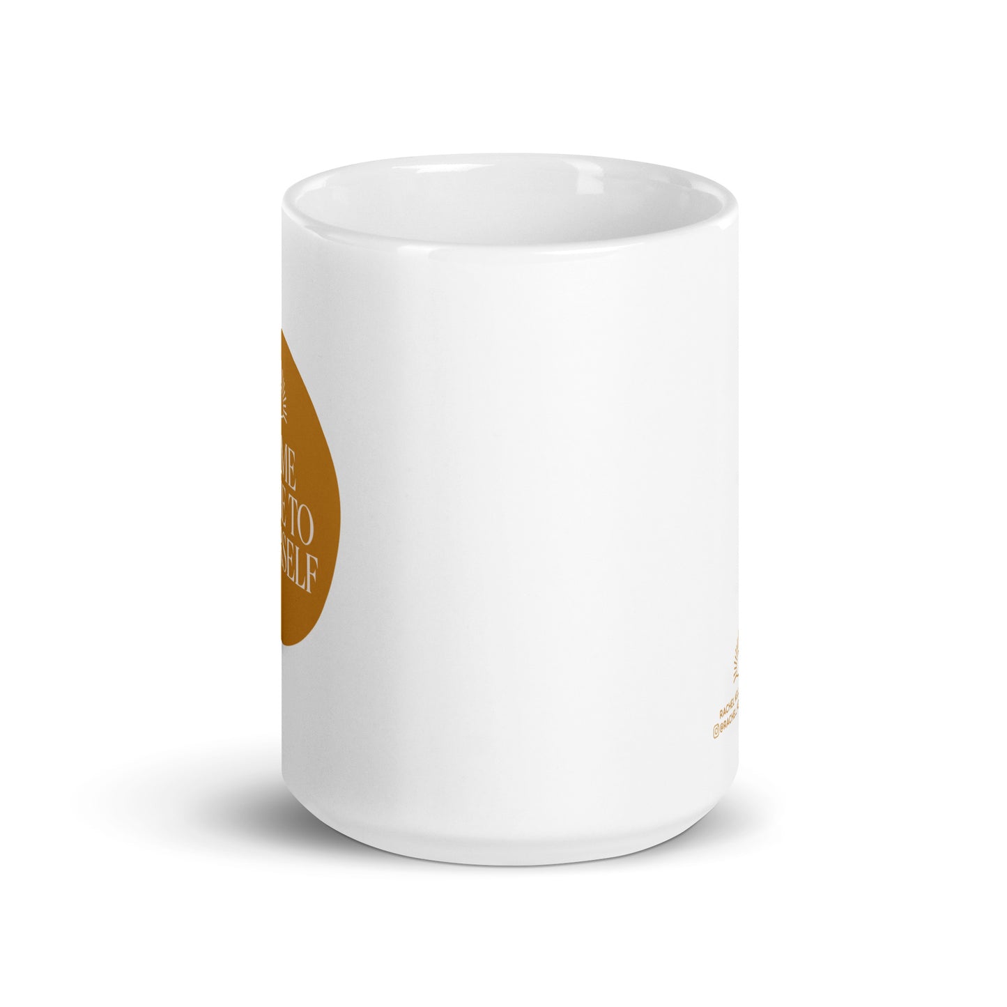Come Home to Yourself Ochre Circle Mug
